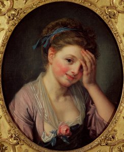 Jeune fille avec une rose